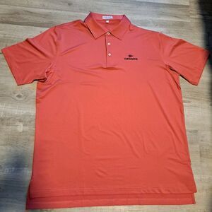 PETER MILLAR Summer Comfort Sz XL Men's Red Polo Top Of The Rock